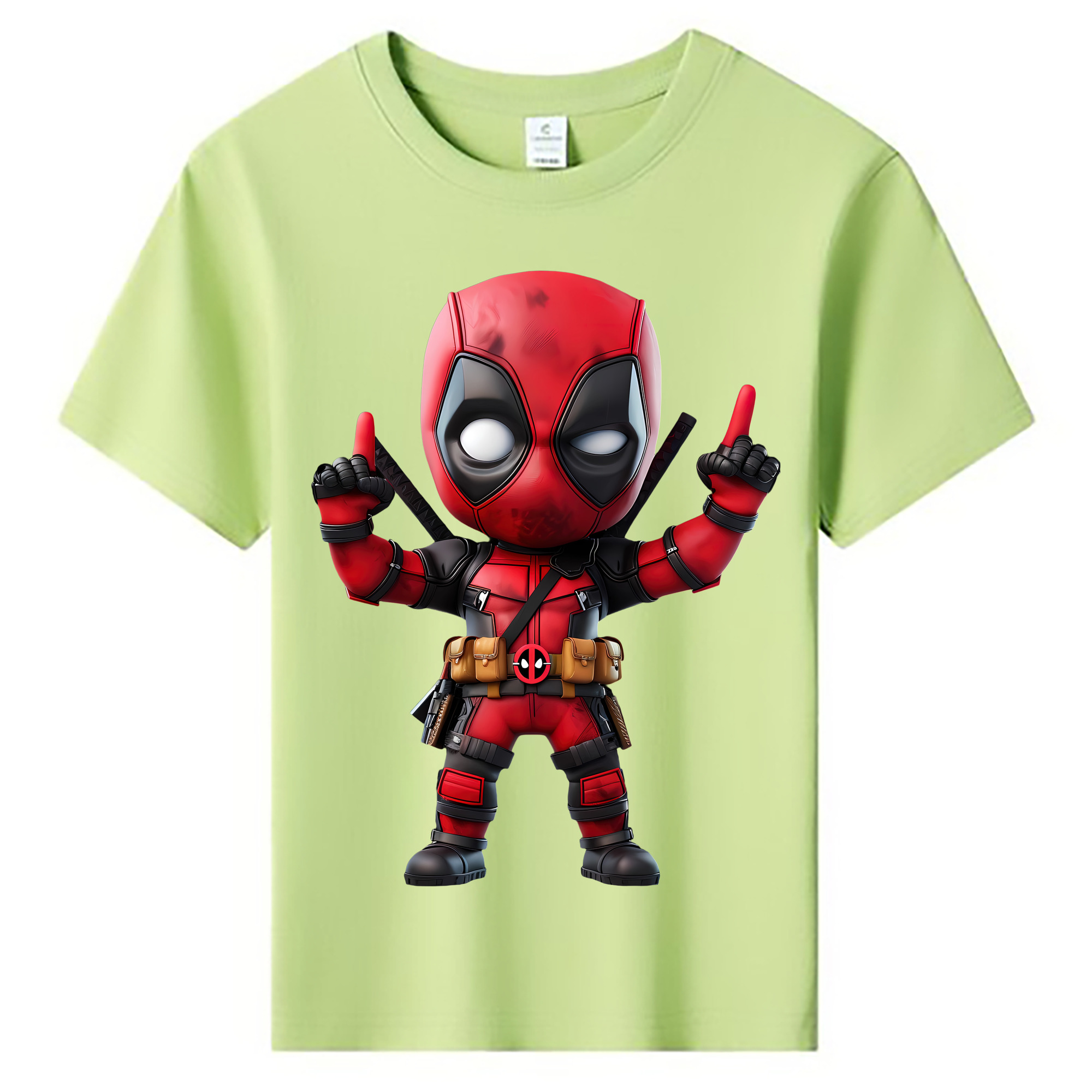 （画像用） Deadpool デッドプール 綿100％キッズTシャツ（フロントプリント）